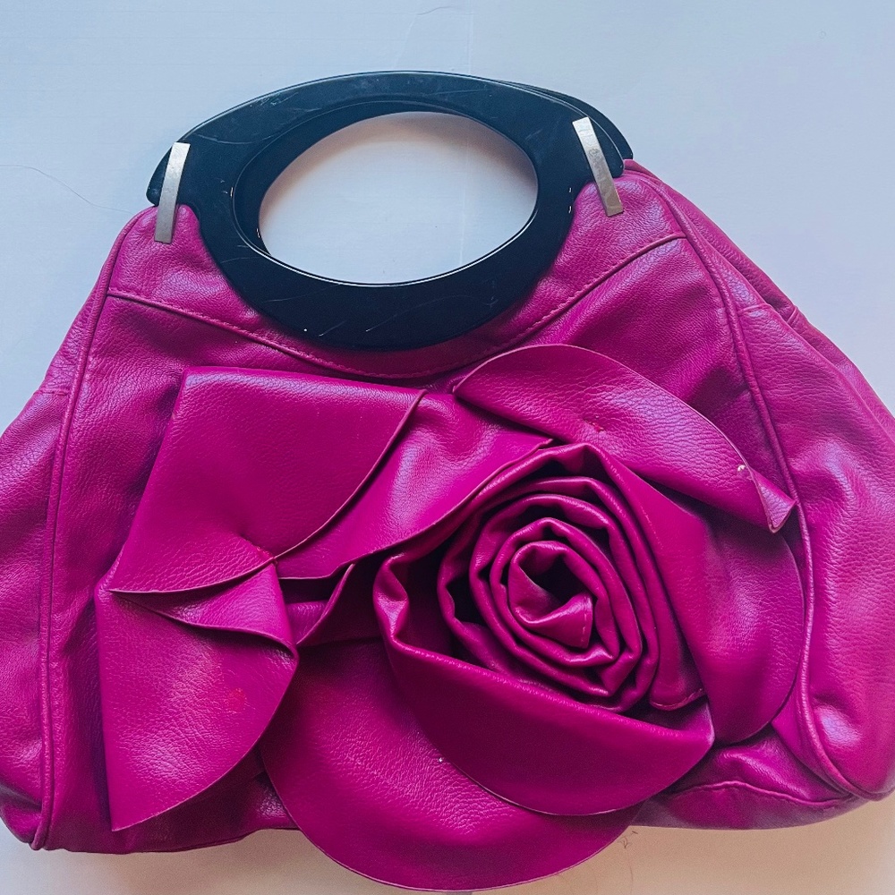 Pink Rose accented purse/clutches